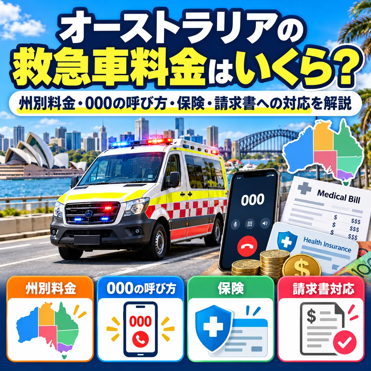 オーストラリアの救急車料金と緊急時の対応