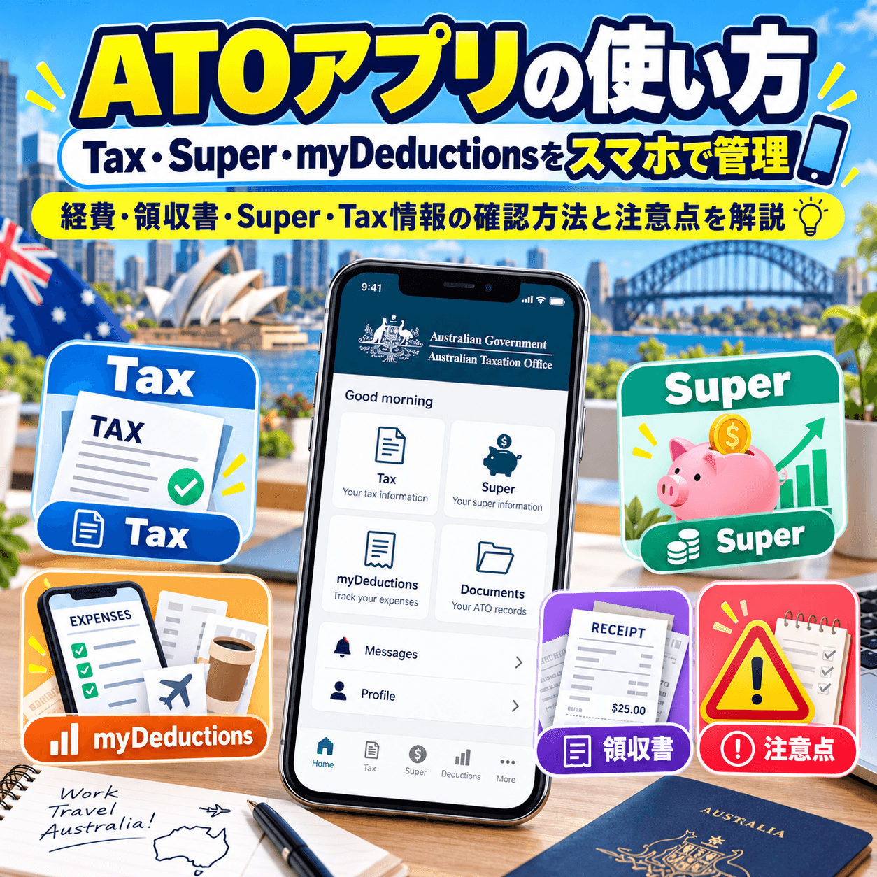 オーストラリアのATOアプリの使い方