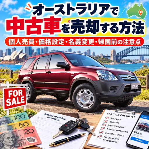 オーストラリアのワーキングホリデーで中古車を売却する方法
