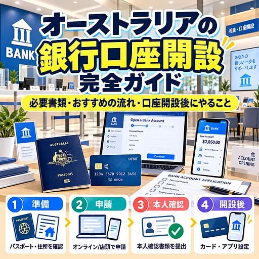 オーストラリアの銀行口座開設完全ガイド