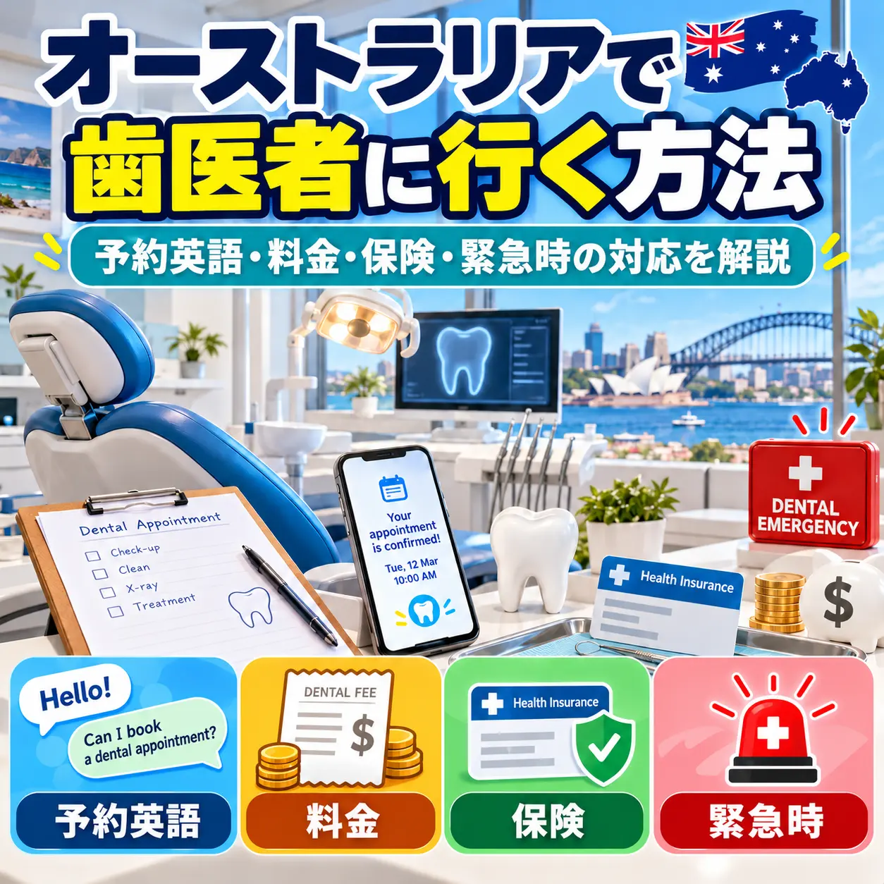 オーストラリアで歯医者を予約して治療を受ける方法