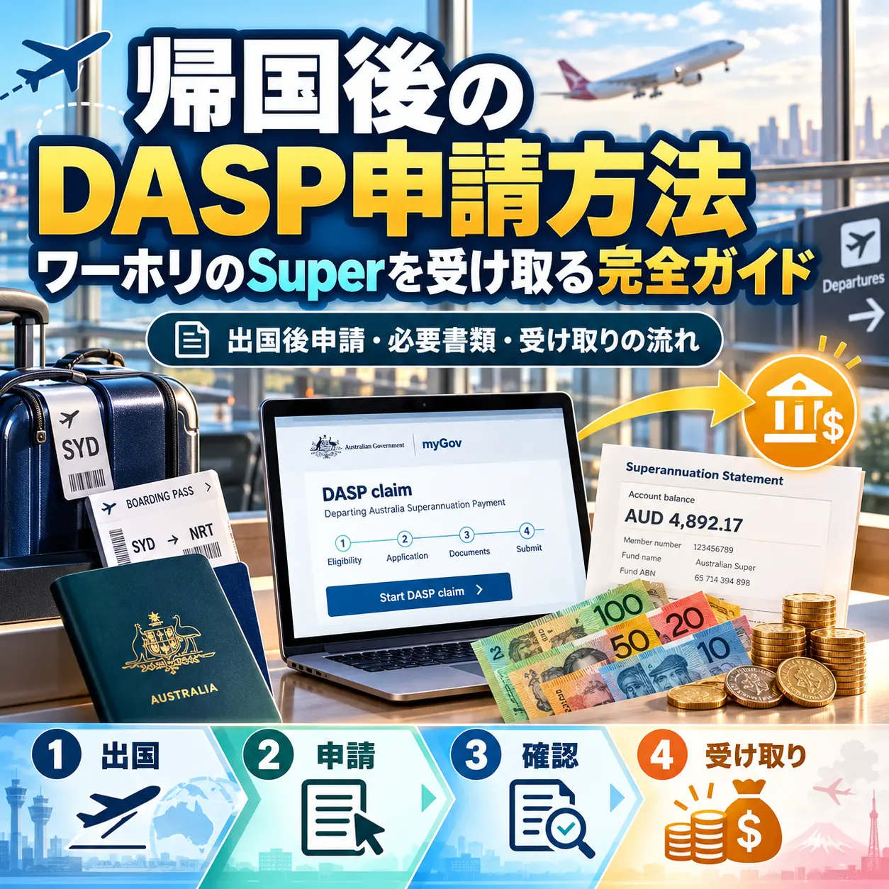 オーストラリア帰国後のDASP申請方法