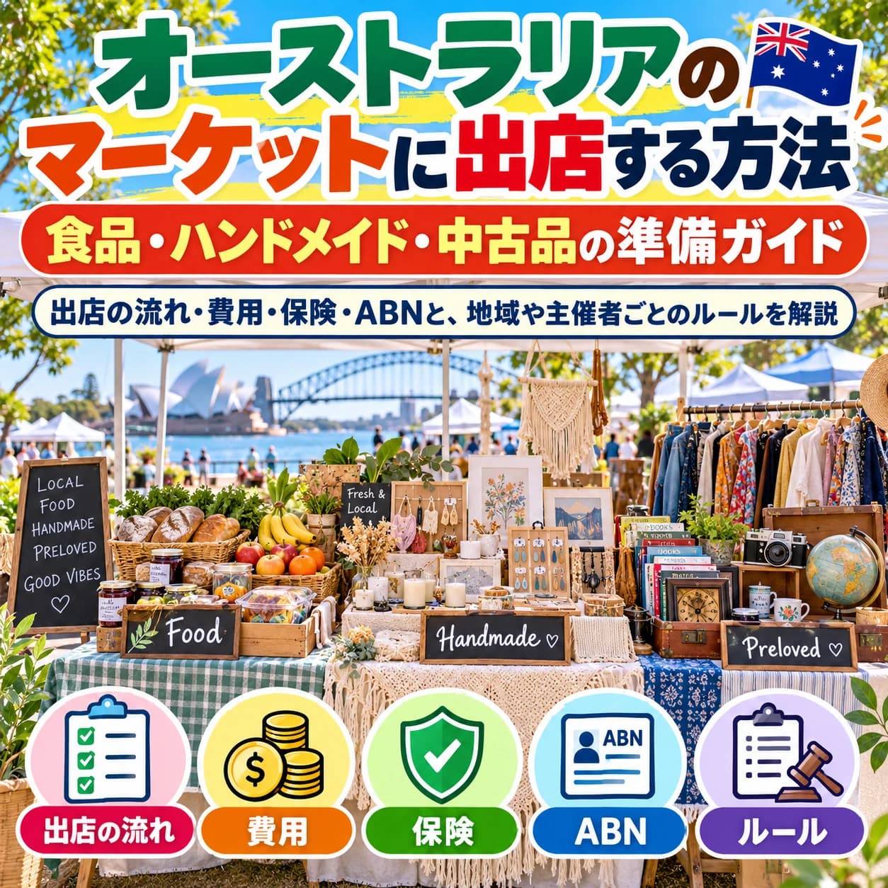 オーストラリアのマーケット出店準備ガイド
