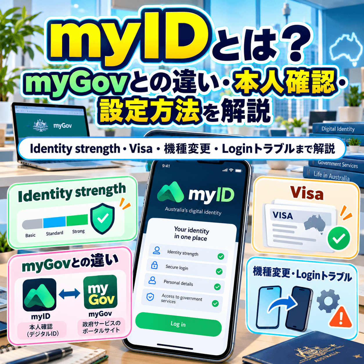 オーストラリア政府のDigital IDアプリmyIDの使い方