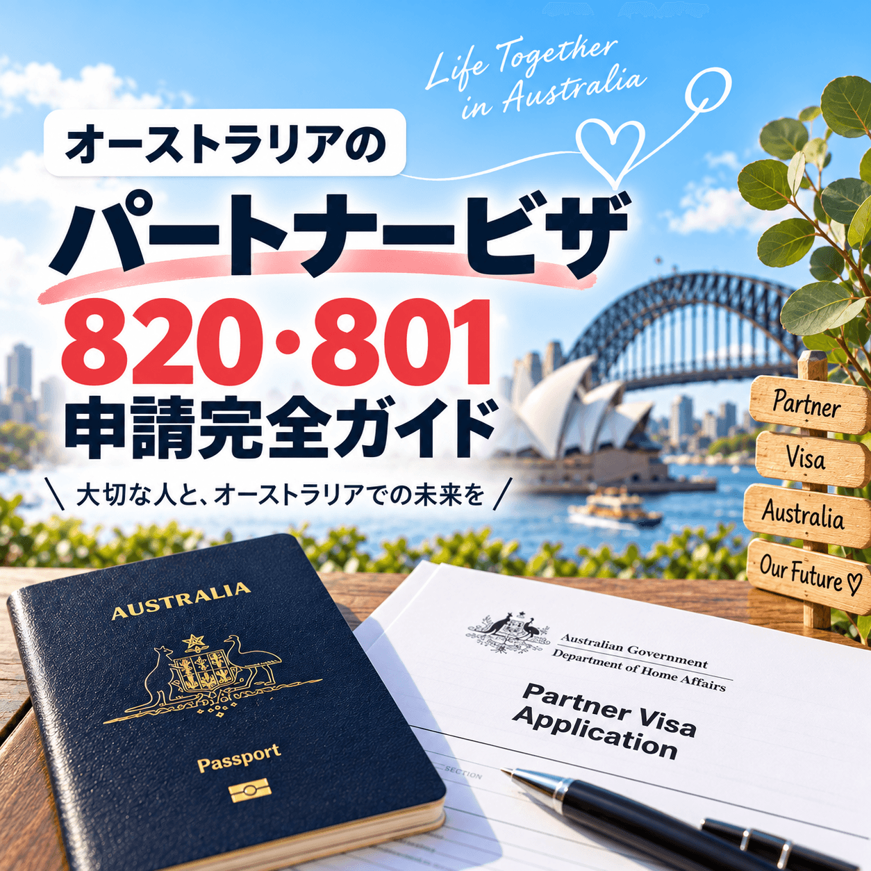 オーストラリアのパートナービザ820・801申請ガイド