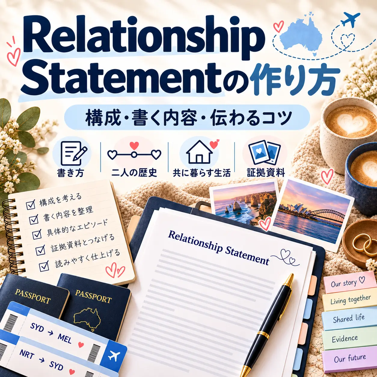 パートナービザのRelationship Statement作成ガイド