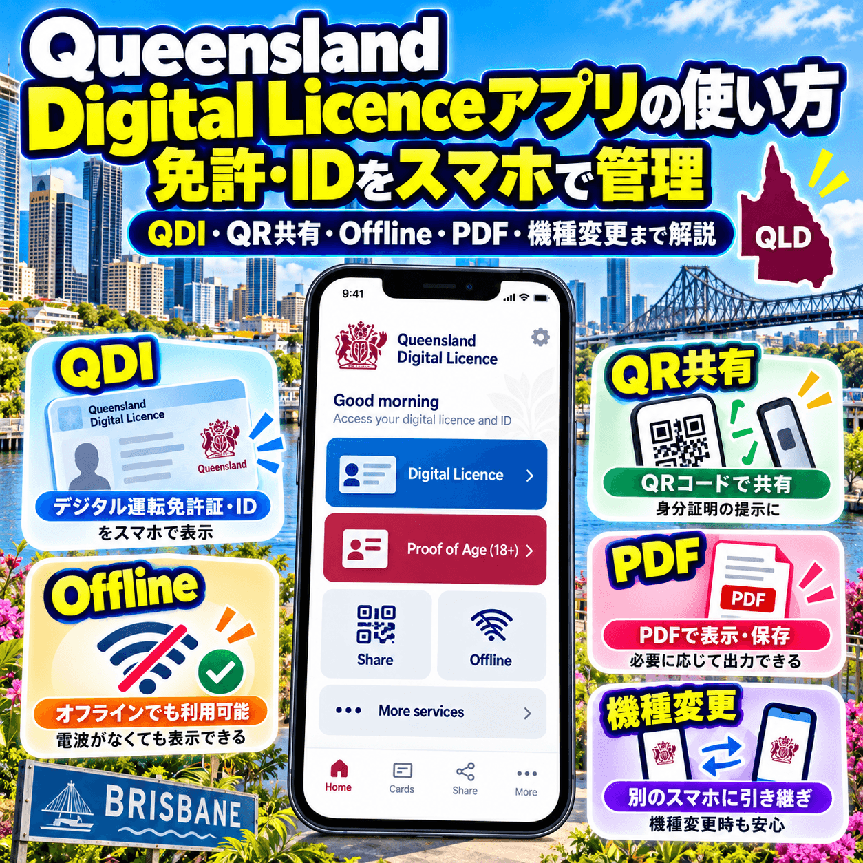 Queensland Digital Licenceアプリで免許やIDを管理する方法