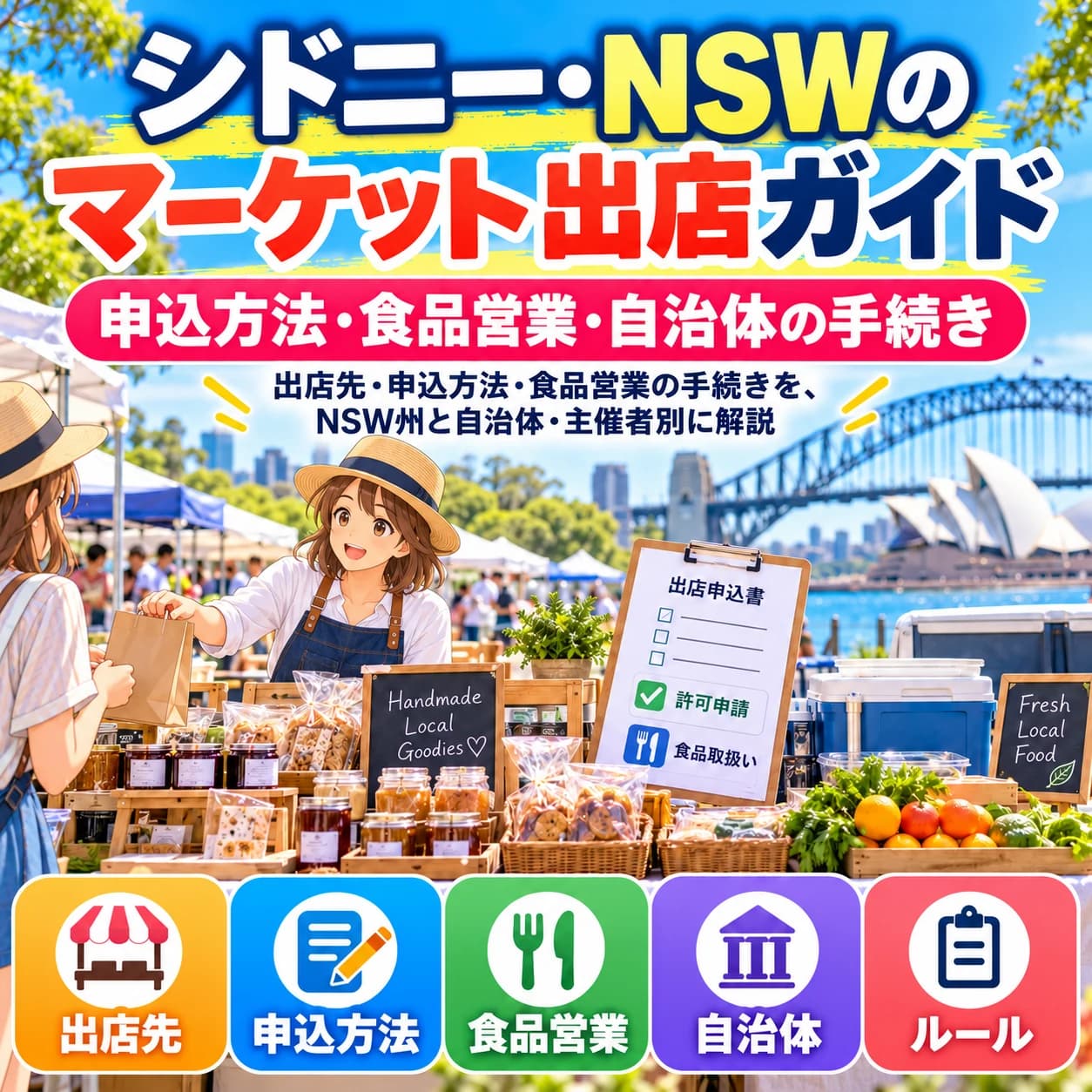 シドニー・NSWのマーケット出店ガイド