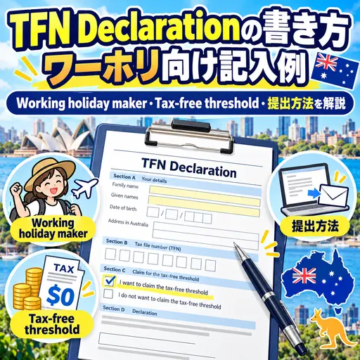 オーストラリアのTFN Declarationを記入する方法