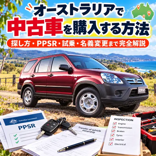 オーストラリアのワーキングホリデーで中古車を購入する手順