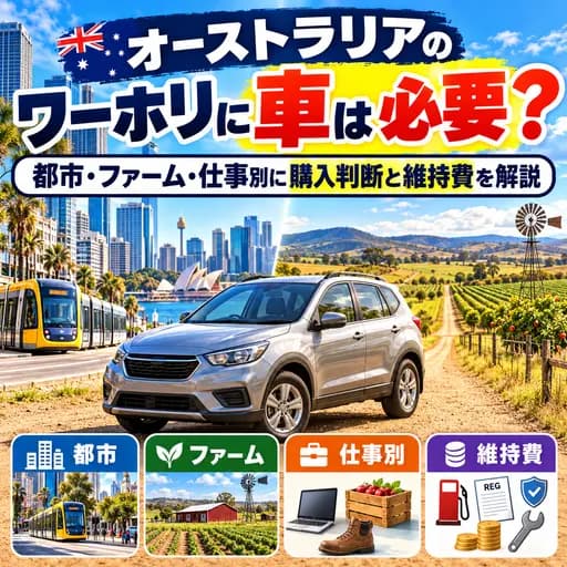 オーストラリアのワーキングホリデーで車が必要か判断するガイド