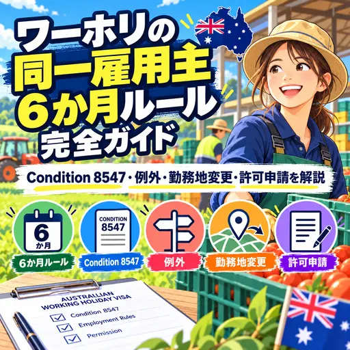 オーストラリアのワーホリ同一雇用主6か月ルール完全ガイド